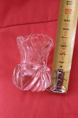 Coppia portacandele in vetro