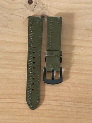 Cinturino Orologio Pelle Verde Oliva 20mm