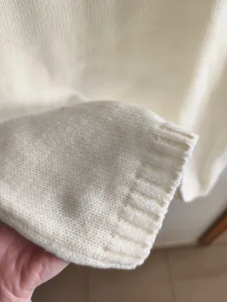 Vestido de punto cuello alto estampado