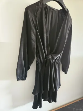 Vestido Zara Negro Terciopelo