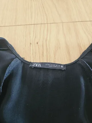 Vestido Zara Negro Terciopelo