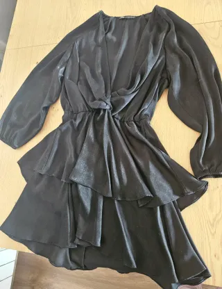 Vestido Zara Negro Terciopelo