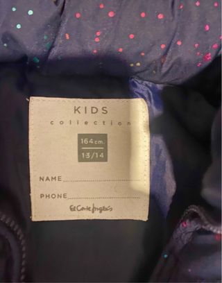 Chaleco niña azul con estrellas multicolor