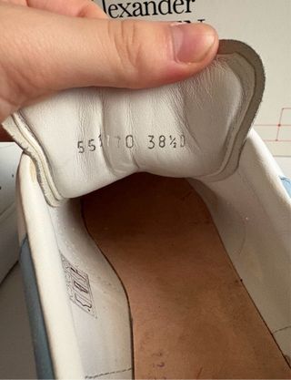 Alexander McQueen Sneakers Bianche Azzurre