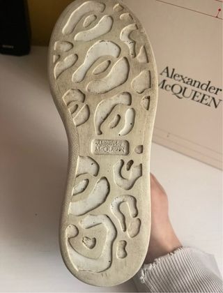 Alexander McQueen Sneakers Bianche Azzurre