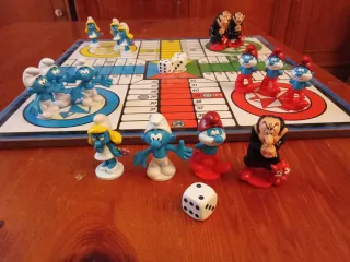 Parchís Pitufos Figuras Grandes Sin Estrenar