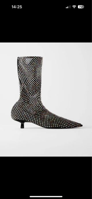 Botines Zara Pedrería Multicolor