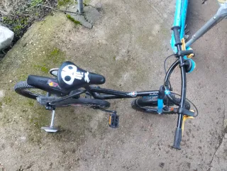 Bicicleta infantil con ruedines