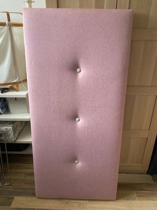 Cabecero cama 150 rosa tela