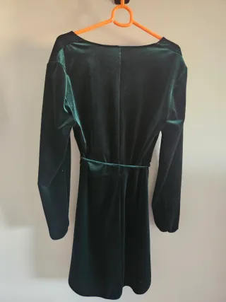 Vestido Zara Terciopelo Verde