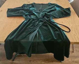 Vestido Zara Terciopelo Verde
