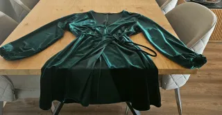 Vestido Zara Terciopelo Verde