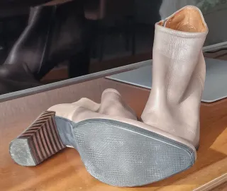 Botines Hispanitas Piel y Ante Talla 38