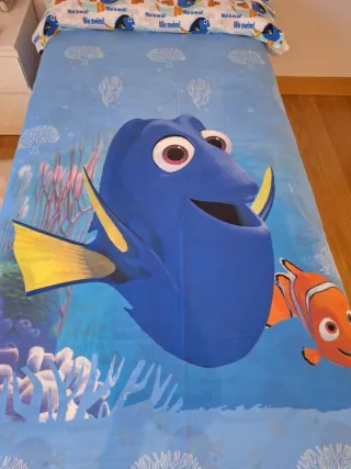 Funda Nórdica Reversible Dory y Nemo Cama 90
