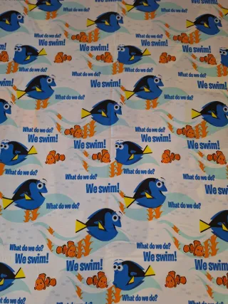 Funda Nórdica Reversible Dory y Nemo Cama 90