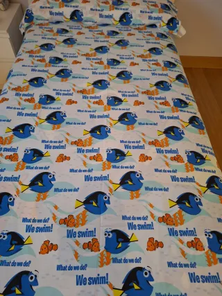 Funda Nórdica Reversible Dory y Nemo Cama 90