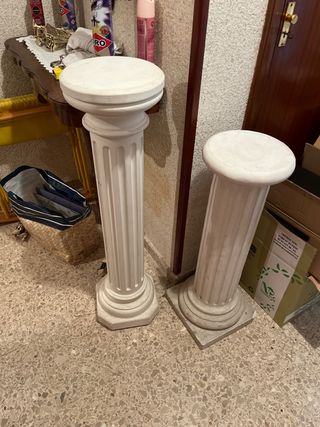 Columnas de escayola decorativas
