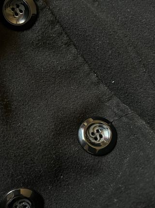 Cappotto corto nero donna