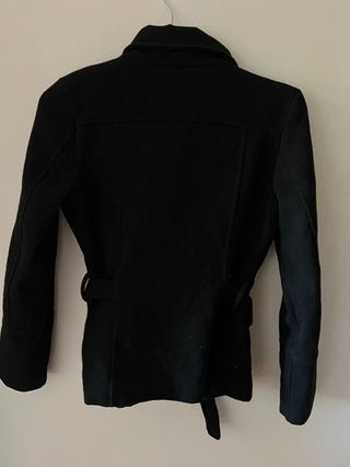 Cappotto corto nero donna