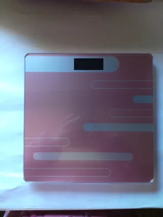 Báscula digital rosa