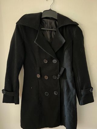 Cappotto nero donna lunghezza media