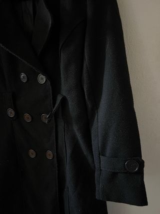 Cappotto nero donna lunghezza media