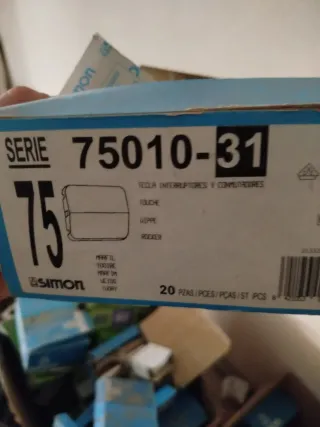 Simon 75010-35 Tecla Unipolar Gris