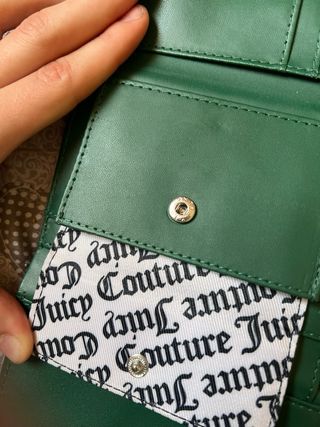 Portafoglio Juicy Couture Verde Petrolio