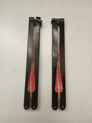 Coppia ventagli decorati fiori