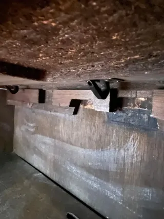 Mueble madera antiguo máquina coser