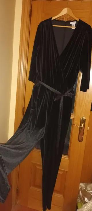 Mono Terciopelo Negro Fiesta Susan Graver T.54