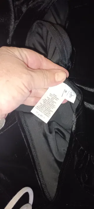 Mono Terciopelo Negro Fiesta Susan Graver T.54