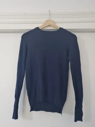 Jersey azul de manga larga