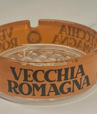 Posacenere Vintage Vecchia Romagna Arancione