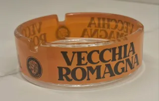 Posacenere Vintage Vecchia Romagna Arancione