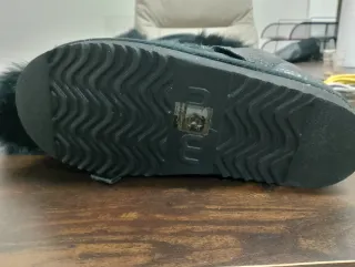 Stivali Mou n.37 Pelliccia e Nastri Neri Nuovi