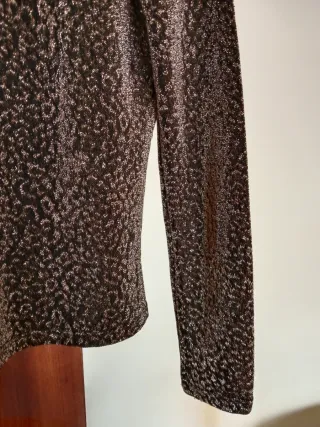 Camiseta mujer manga larga estampado animal