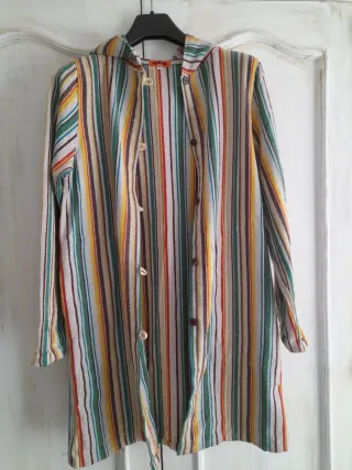 Chaqueta Algodón Rayas Multicolor Talla Única