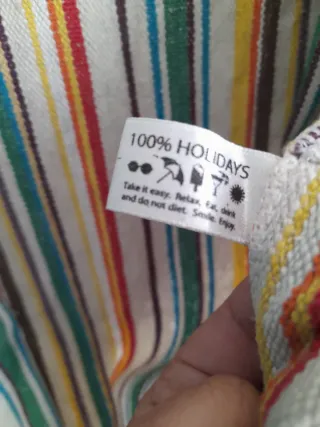 Chaqueta Algodón Rayas Multicolor Talla Única