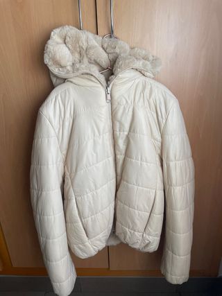 Chaqueta reversible rosa pastel