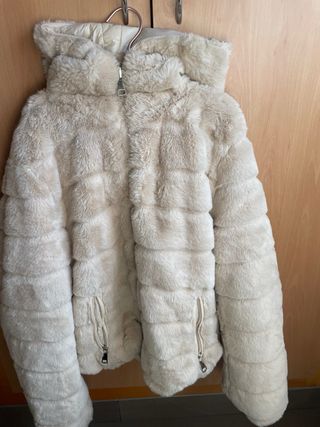 Chaqueta reversible rosa pastel