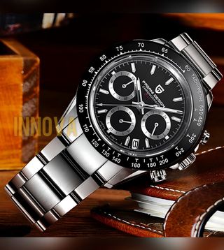 Reloj Hombre Pagani Design Daytona negro Seiko