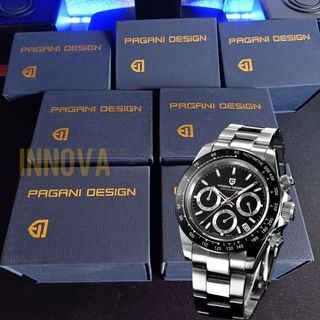 Reloj Hombre Pagani Design Daytona negro Seiko