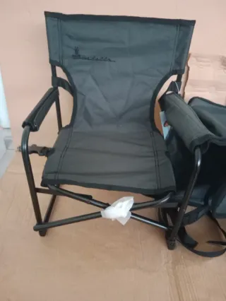 Silla Trona Plegable Negra