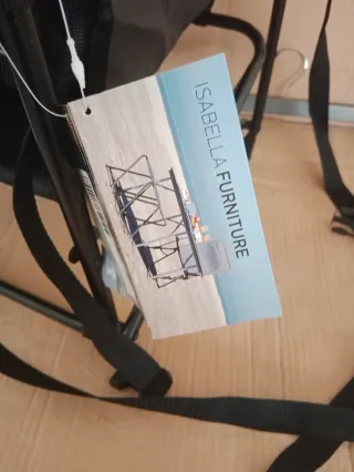 Silla Trona Plegable Negra