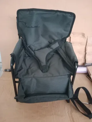 Silla Trona Plegable Negra