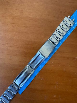 Correa y caja de reloj Orient plateada