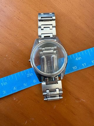 Correa y caja de reloj Orient plateada