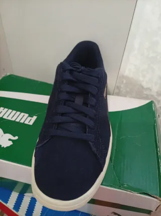 Deportivas Puma Azul Marino y Beige