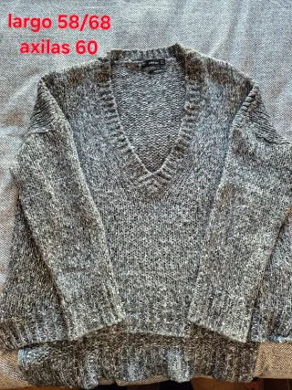 Jersey Zara Gris Talla M
